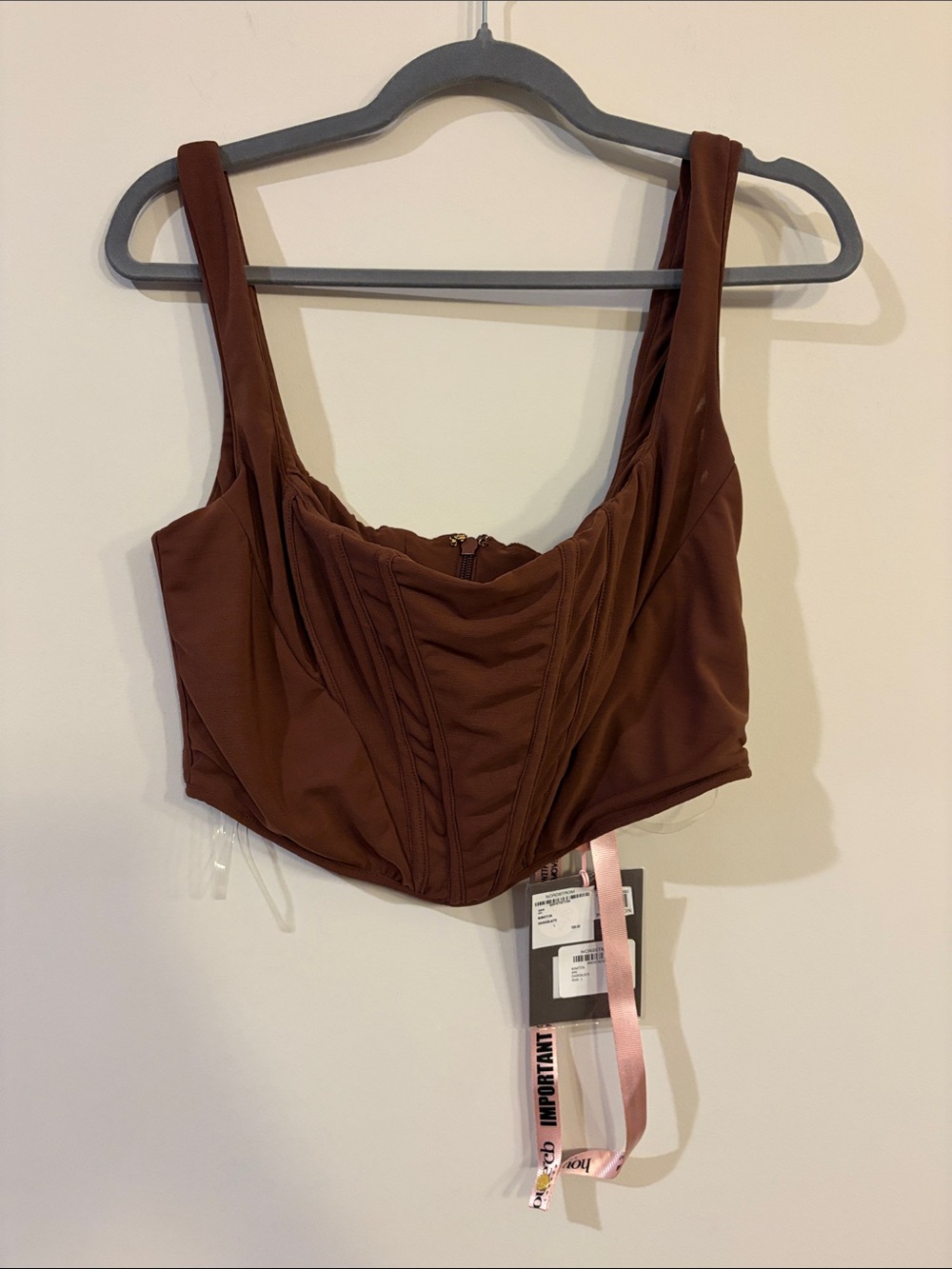 House of CB -Ninetta Chocolate Mesh Corset